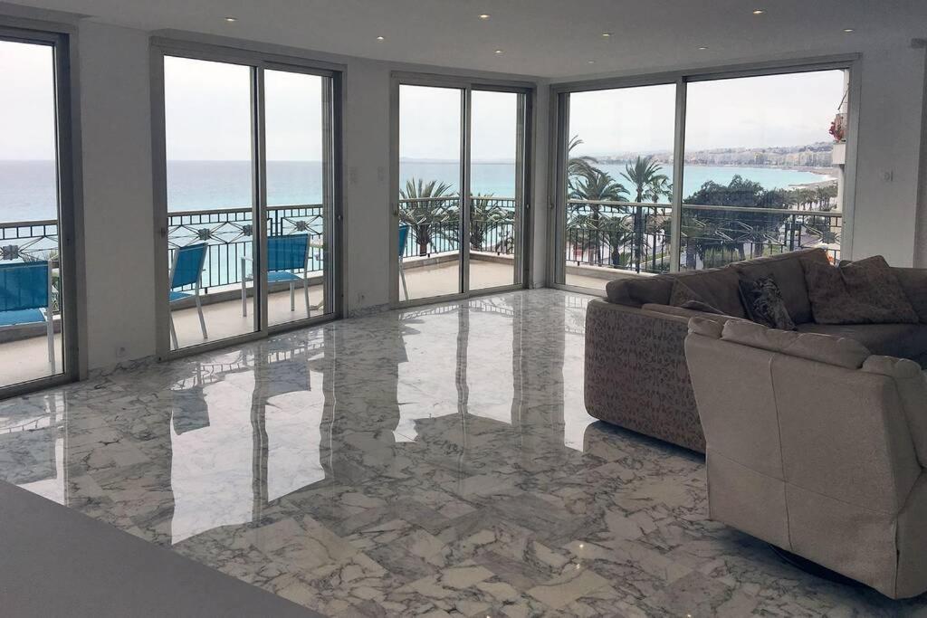 Promenade Des Anglais Amazing Sea View 140M2 3Br นีซ ภายนอก รูปภาพ